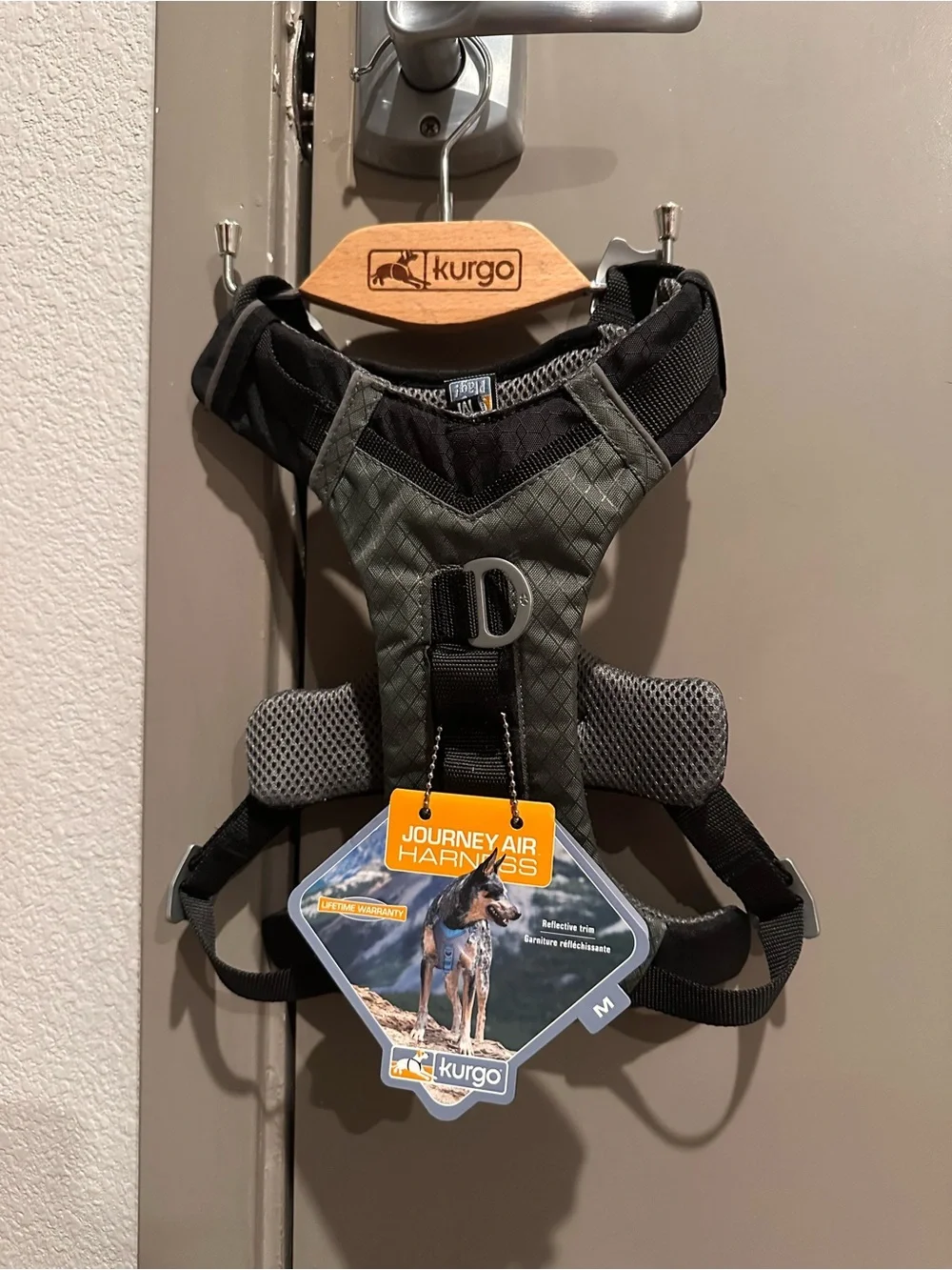 Kurgo Journey Air Dog Harness - Size M - Gray & Black